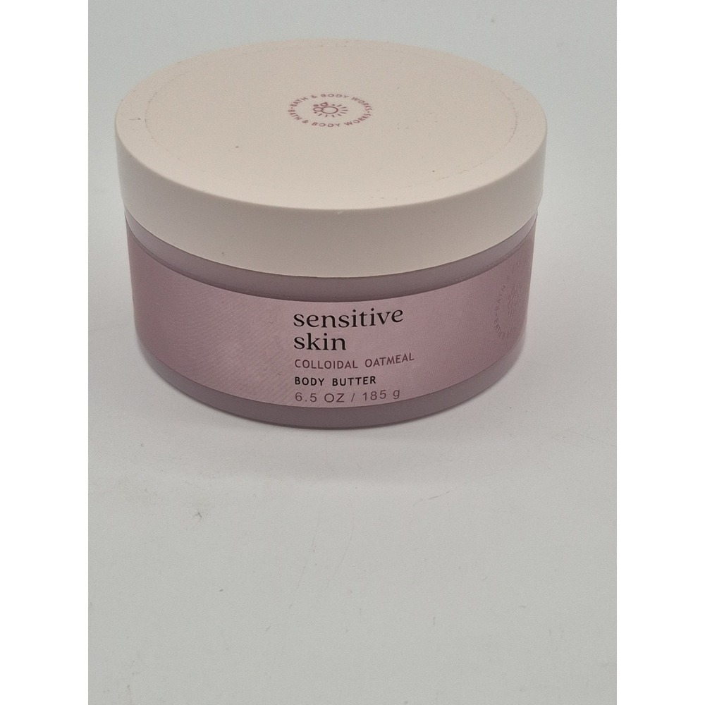Bath & Body Works Sensitive Skin Colloidal Oatmeal Body Butter Tub 6.5 oz 185 g